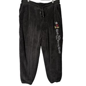 Disney World Size XL Women's Black Fleece Lounge Pants
